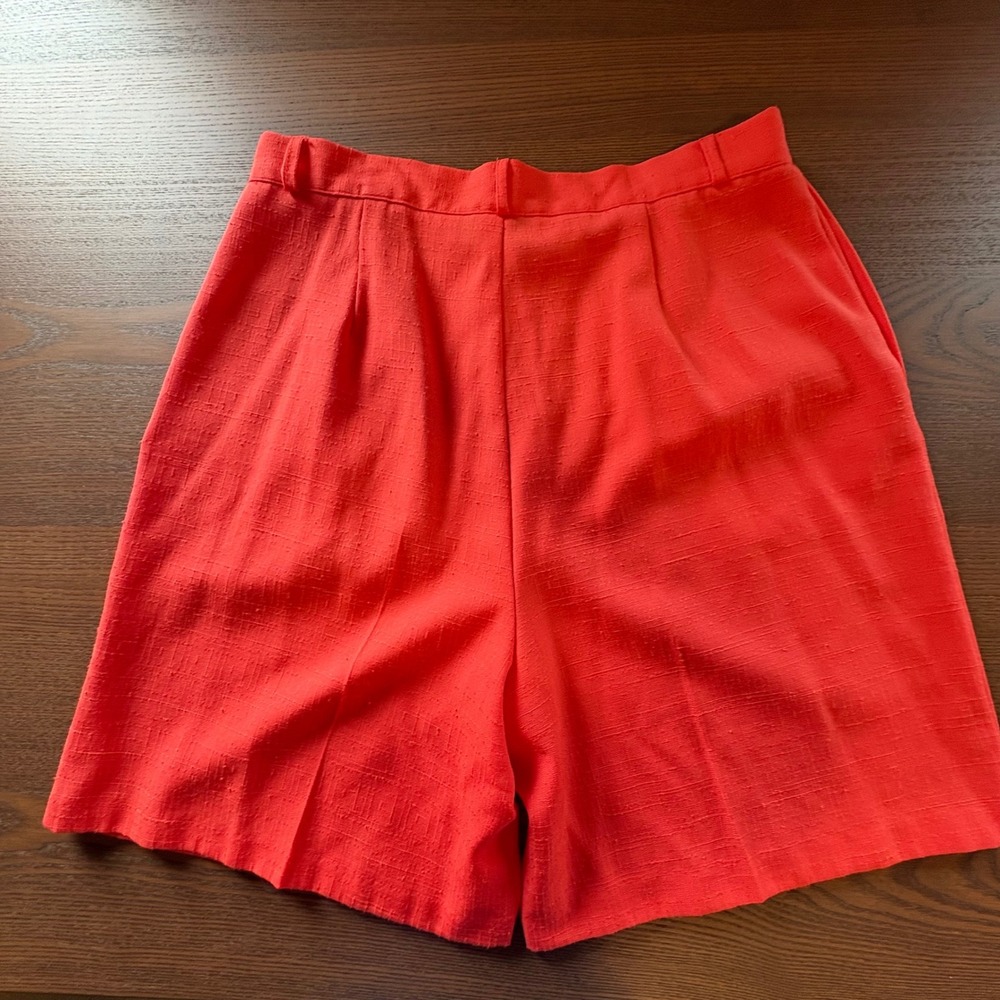 Fundamental Things Shorts Suit Set Womens 16 Coral Pink 2pc EUC Vintage - Picture 13 of 14